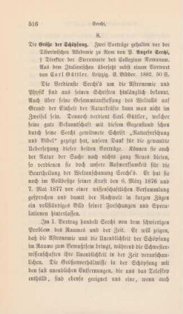 516-520 [Rezension] Secchi, Angelo, Die Grösse der Schöpfung