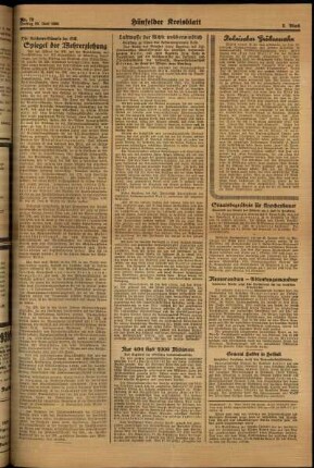 Zweite Ausgabe vom Freitag, den 30. Juni 1939.