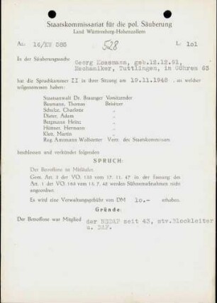 Kossmann, Georg