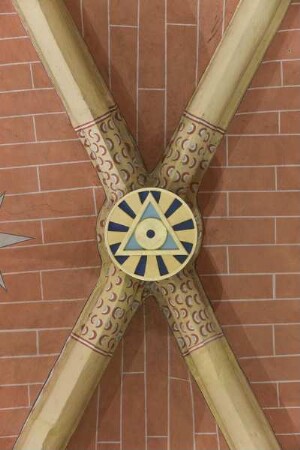 Schlußstein mit Auge Gottes