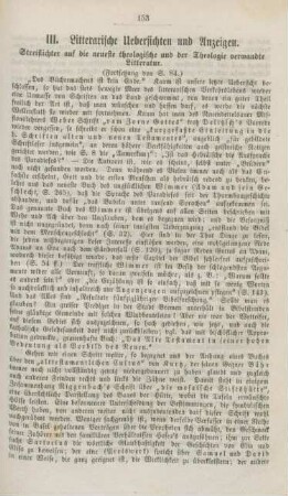 153-162 Literarische Uebersichten und Anzeigen