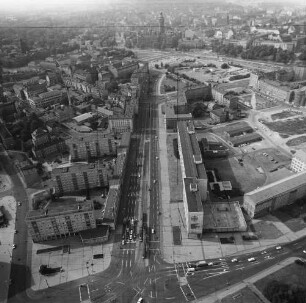 Windmühlenstraße in Leipzig : Blickrichtung Nordwesten zur Innenstadt