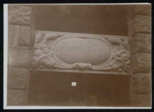 Reichsbank Elbing: Ansicht Portalstein