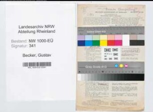 Entnazifizierung Gustav Becker, geb. 12.07.1896 (Beamter)