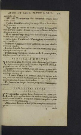 Sanguinis fluxu mortui.
