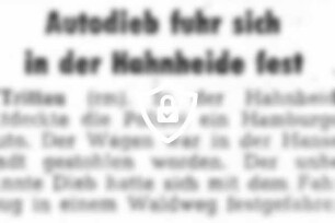 Autodieb fuhr sich in der Hahnheide fest