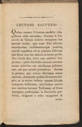 Lectori Salvtem!