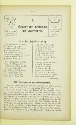 E. Gewerbe für Bekleidung und Körperpflege