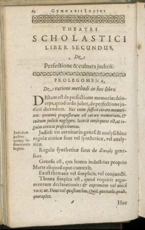 Prolegomena, De ratione methodi in hoc libro.
