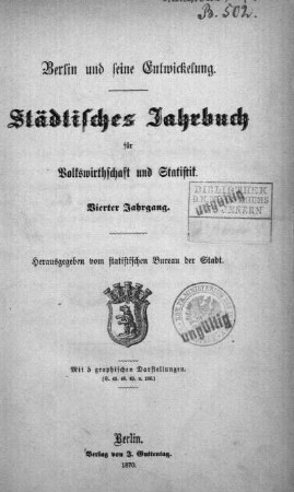 4.1870: Berlin und seine Entwickelung