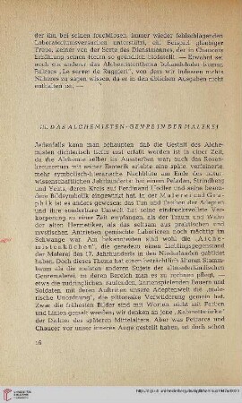 III. Das Alchemisten-Genre in der Malerei