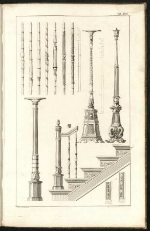 Verzierungen zu Treppen.
