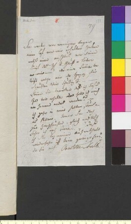 Brief von Kalb, Charlotte Sophie Juliane von an Goethe, Johann Wolfgang von