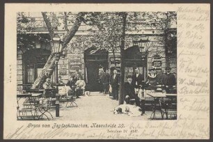 Ansichtskarte "Gruss vom Jagdschlösschen", Hasenheide 39