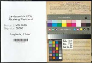 Entnazifizierung Johann Haybach , geb. 31.03.1888 (Inspektor)