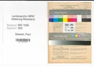 Entnazifizierung Paul Siewert , geb. 26.03.1907 (Arzt)