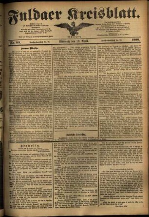 Ausgabe vom Mittwoch, den 18. April 1906.