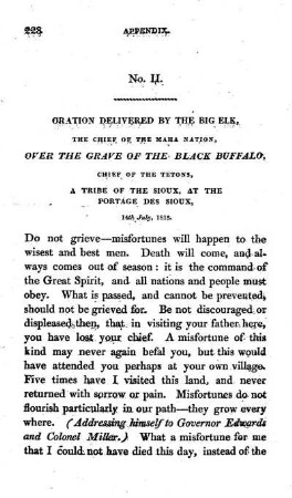 Oration of the Big Elk