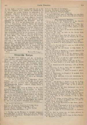 613-615 Literarische Notizen