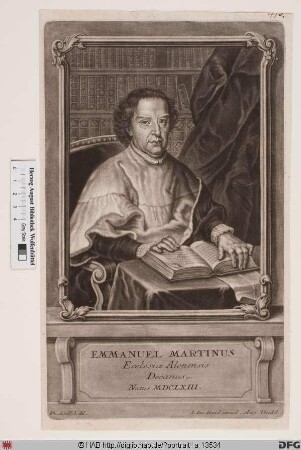 Bildnis Manuel Martinez (lat. Emmanuel Martinus)
