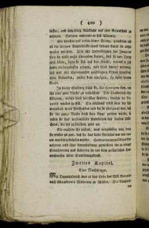 Zweites Kapitel. Eine Nachfrage.