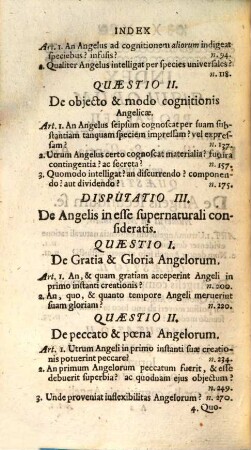 Cursus Theologiae Scholastico-Thomisticae Abbreviatus, Id est, Tractatuum Theologicorum omnium Summa, Seu Compendium, 2. Complectens Tractatum de Angelis, & Tractatum de Homine seu Actibus humanis