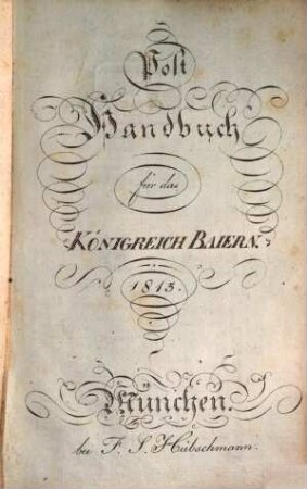 Post-Handbuch für das Königreich Baiern, 1815