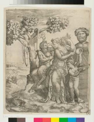 Satyr und Ceres