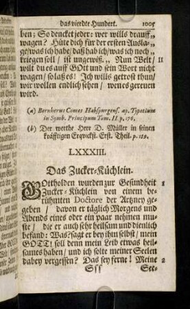 1005-1016, LXXXIII. Dsa Zucker-Küchlein - LXXXV. Der arme Mann