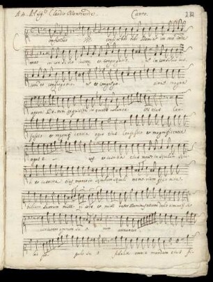 Canto (Confitebor tibi domine).