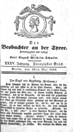 20. Stueck, 16. Mai 1836
