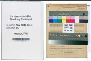 Entnazifizierung Willi Huelser , geb. 20.05.1909 (Werkmeister)