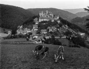 Blick zur Burg Lauenstein