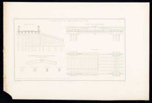 Oderbrücke, Cosel: Bl. 5: Ansicht, Grundriss, Profil, Details (aus: Bauausführungen des preußischen Staats, Bd. 2)