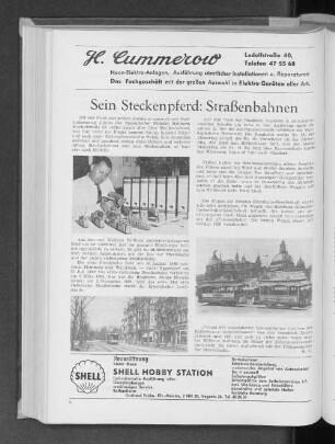 Sein Steckenpferd: Straßenbahne