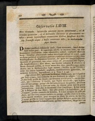 442-453, Observatio LXVIII