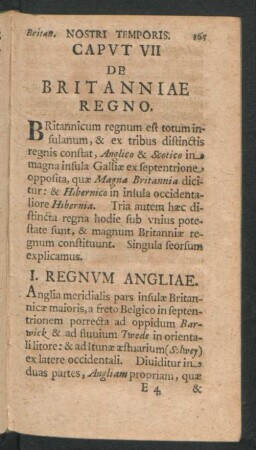 Caput VII. De Britanniae Regno.