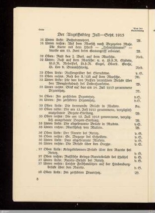 Der Angriffskrieg Juli-Sept. 1915