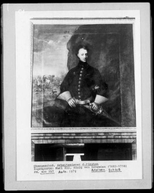 Supraporte: Porträt von Karl XII. König von Schweden