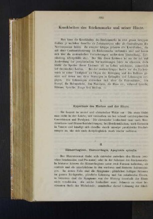 Krankheiten des Rückenmarks und seiner Häute.