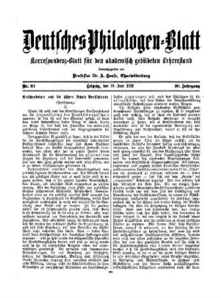 Kerschensteiner und die höhere Schule Deutschlands : (Fortsetzung) ; II.