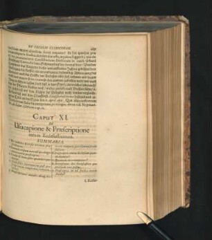 Caput XI. De Usucapione & Praescriptione rerum Ecclesiasticarum.