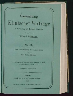 Ueber die hereditären Nervenkrankheiten