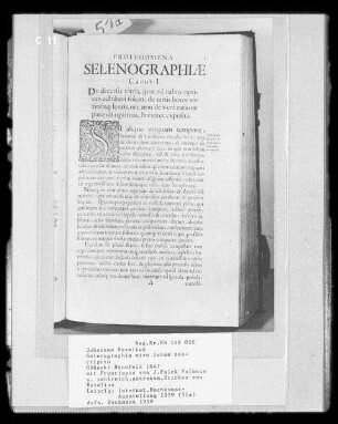 Johannes Hevelius: Selenographia sive lunae descriptio