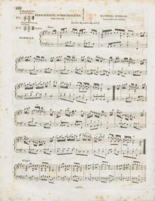 Verschiedene Stimmungsarten = manières diverses