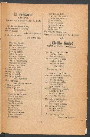 ¡Cielito lindo! : Zamba-cueca coreada