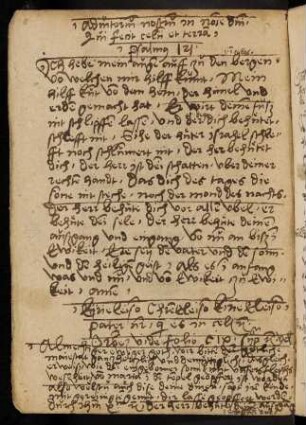 Lobgesang (handschriftlich)