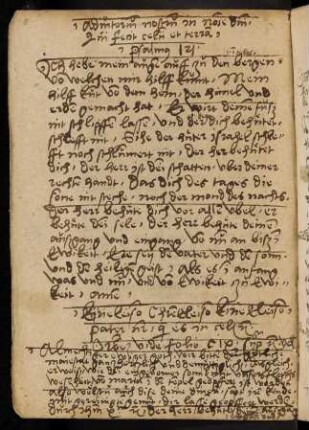 Lobgesang (handschriftlich)