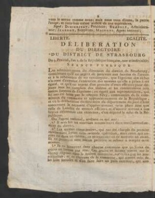 Déliberation Du Directoire ...