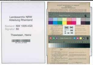Entnazifizierung Heinz Thewissen , geb. 08.08.1920 (Schlosser)
